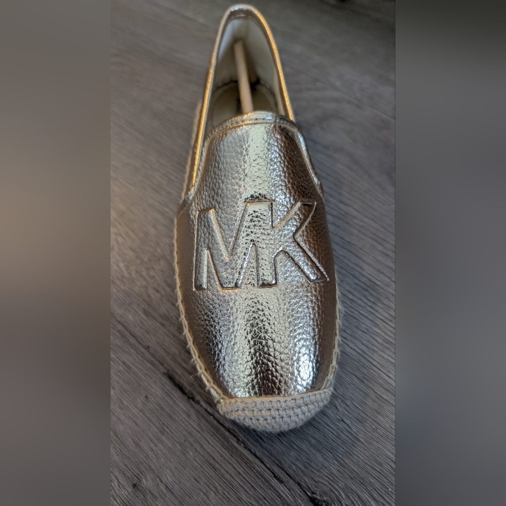 Michael Kors Silver Loafers